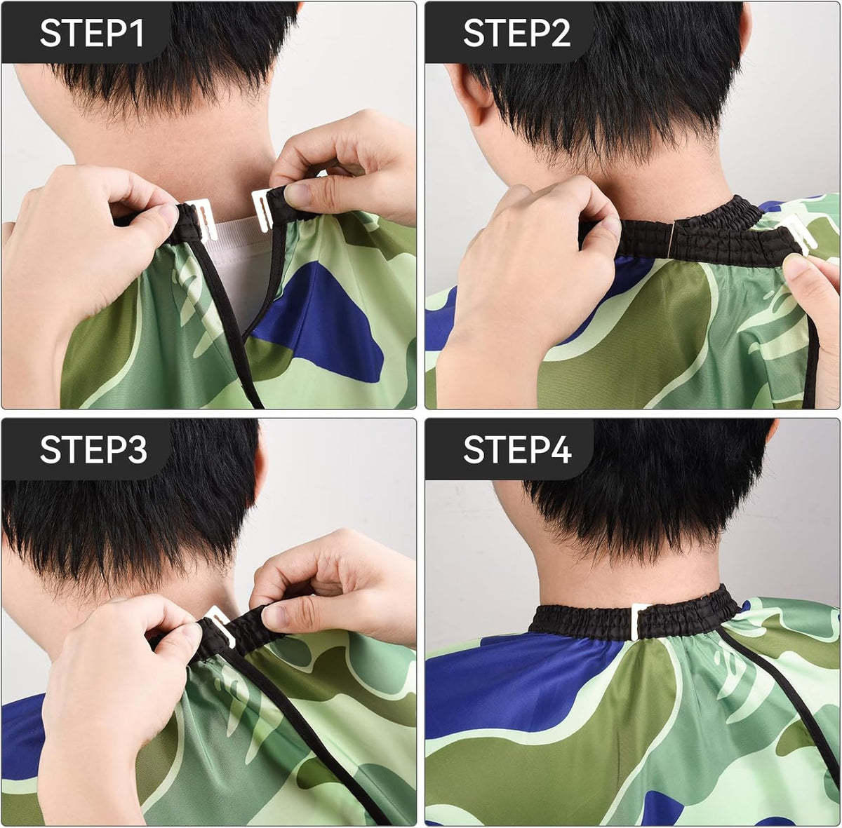 Professional Hair Cutting Cape with Adjustable Snap Closure - Waterproof & Reusable