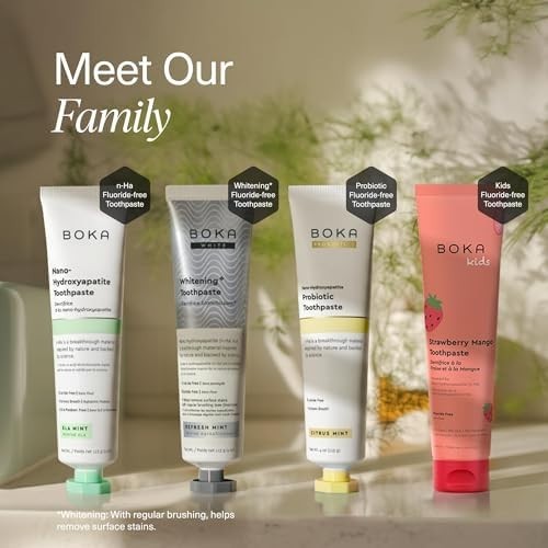 Fluoride-Free Nano Hydroxyapatite Toothpaste for Sensitive Teeth 2 Pack - Ela Mint Flavor