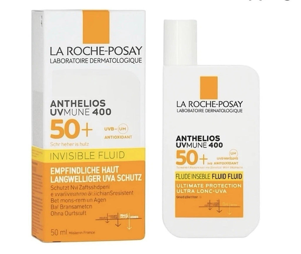 SPF 50+ Sunscreen Lotion for Sensitive Skin - Invisible, Water-Resistant, 50ml