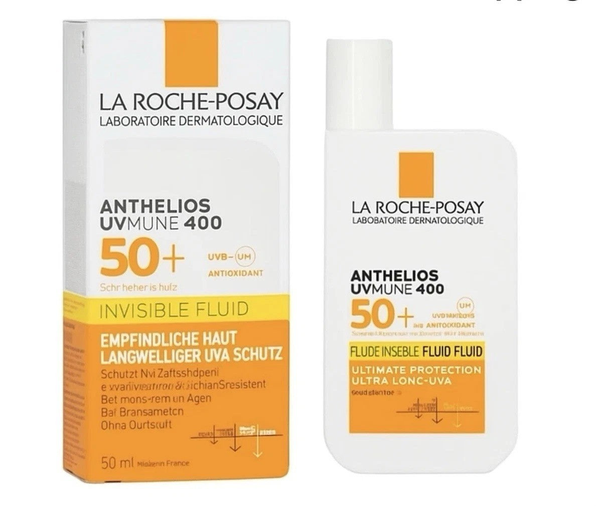 SPF 50+ Sunscreen Lotion for Sensitive Skin - Invisible, Water-Resistant, 50ml