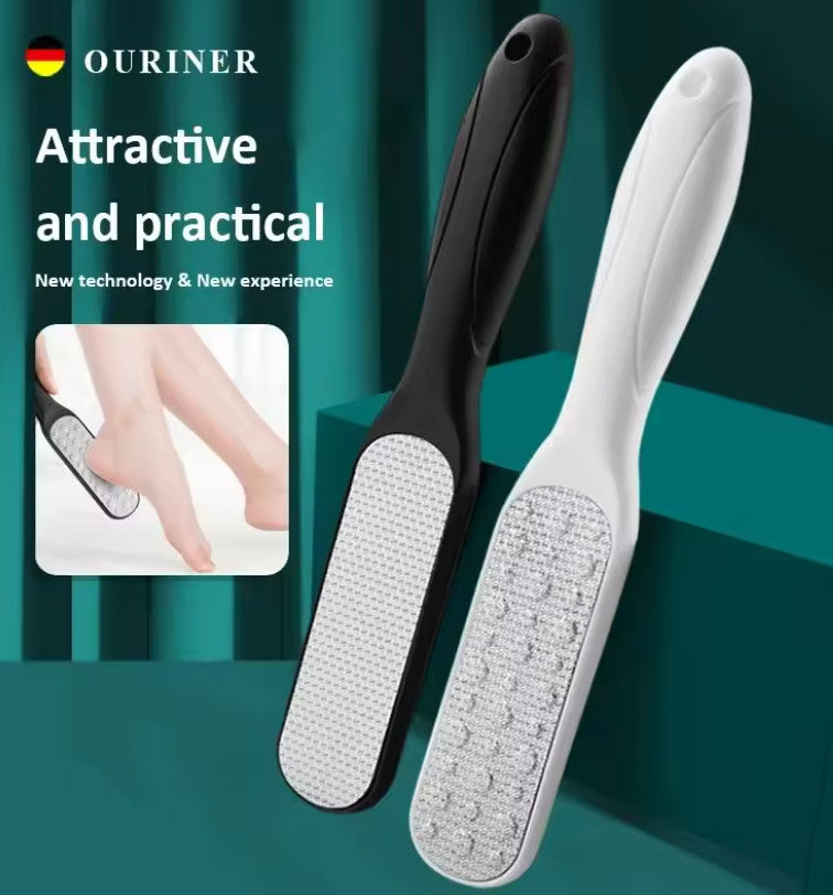Double-Sided Stainless Steel Foot File Callus Remover Pedicure Tool Set - Unbranded