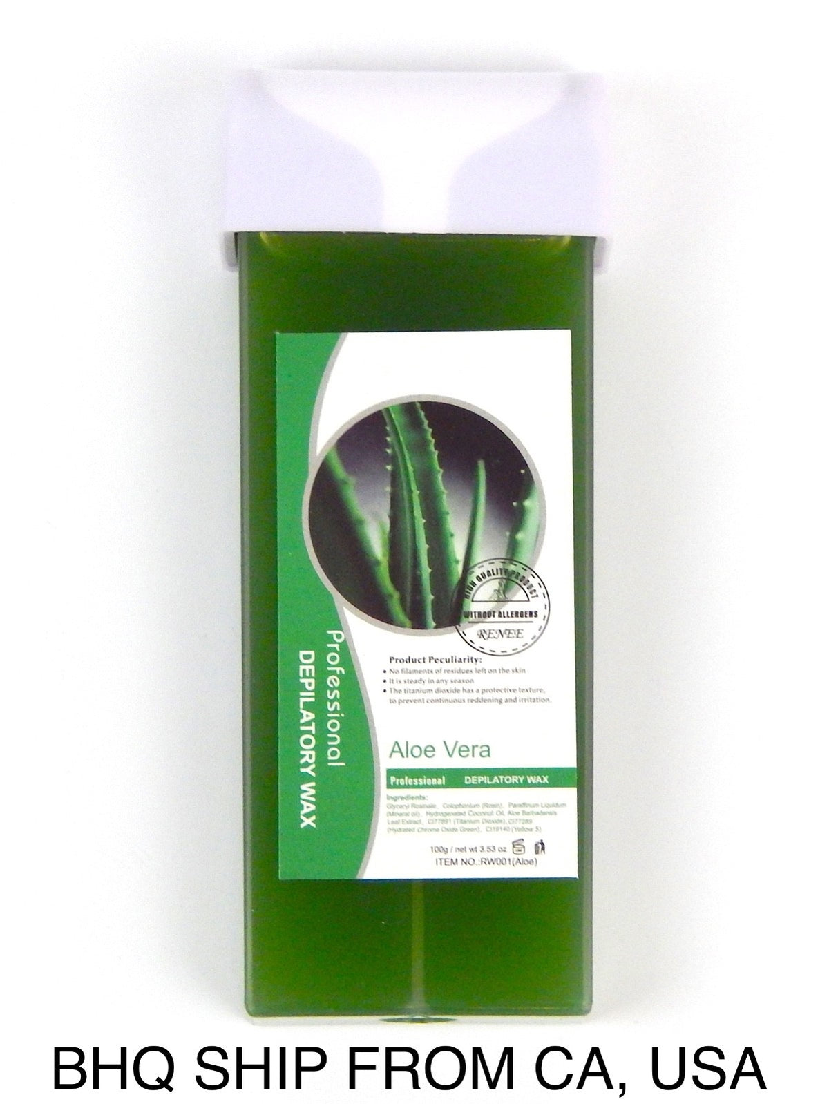 Warm Aloe Vera Wax Cartridge for Hair Removal - Hot Depilatory Heater