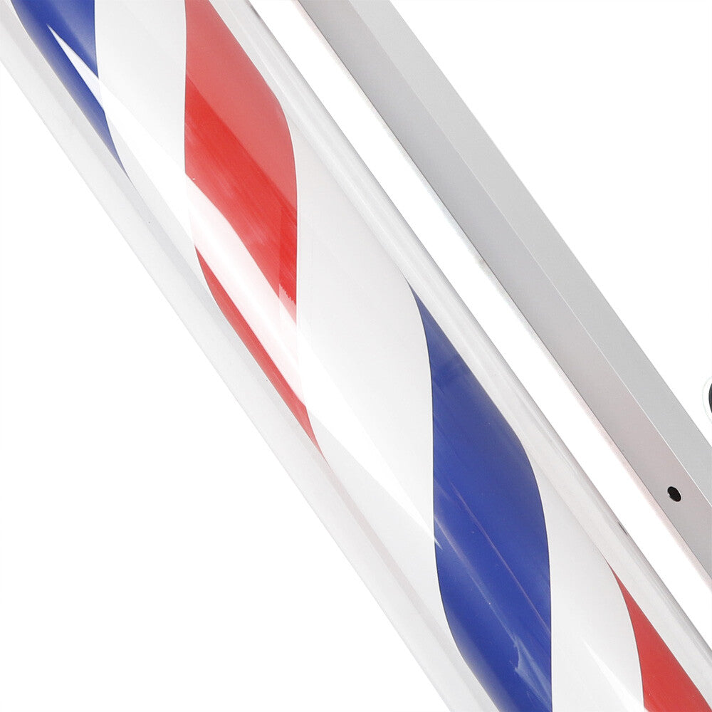 Rotating LED Barber Pole Light Wall Mount for Hair Salons and Shops