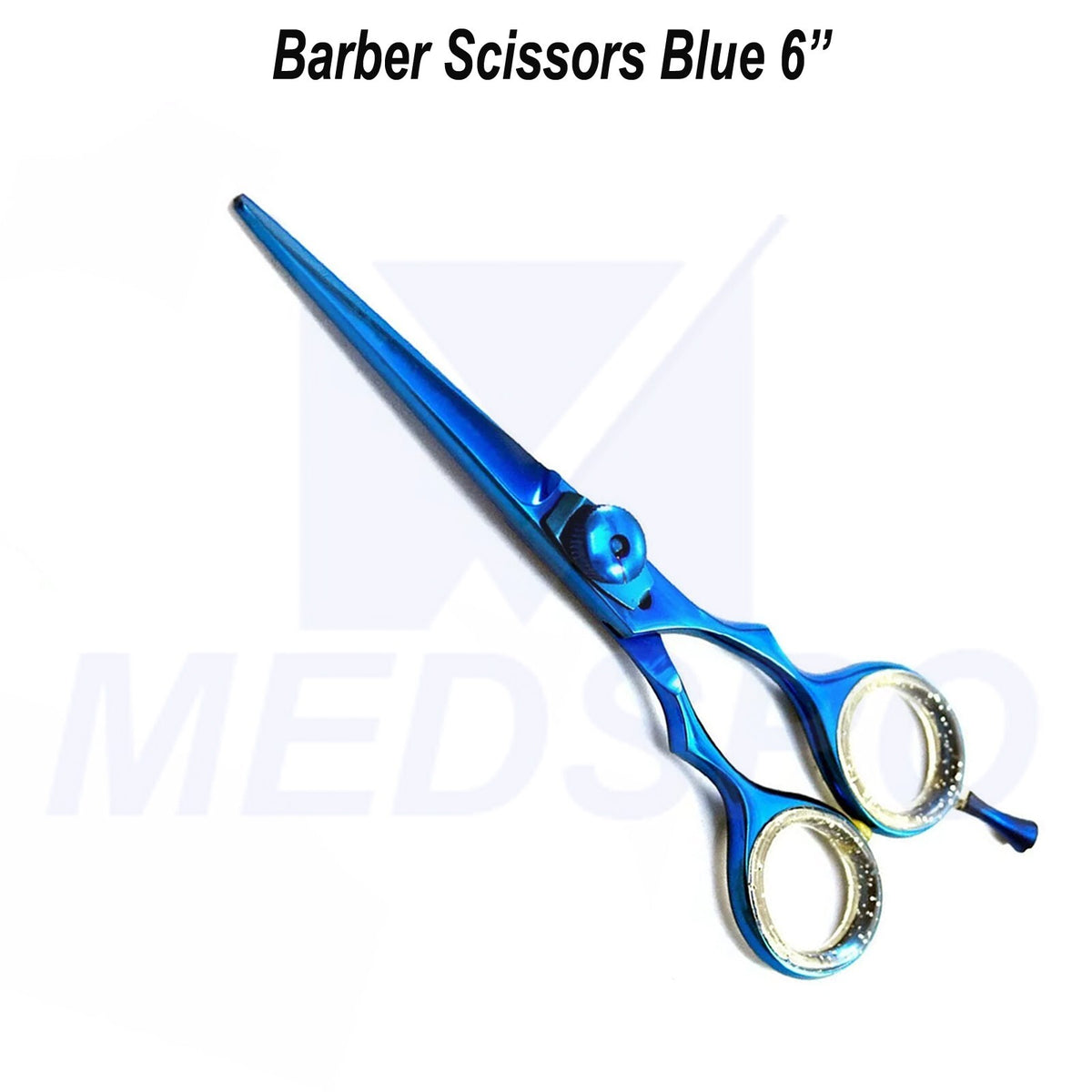 Professional Hairdressing Scissors Blue 6-Inch Salon Shears for Hair Cutting
