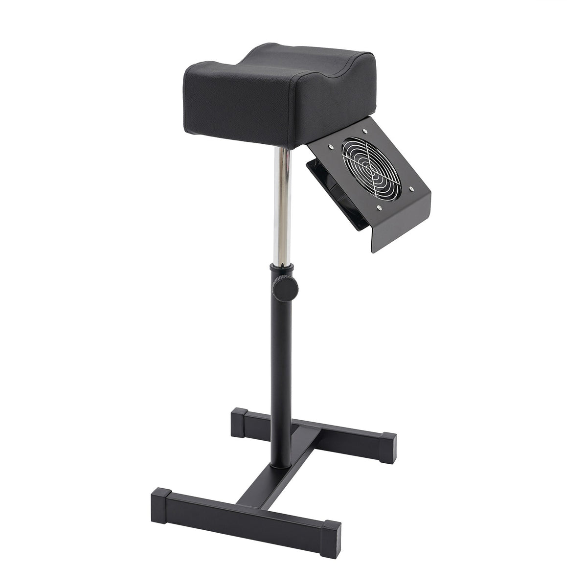 Adjustable Pedicure Stool Chair with Footrest & Cleaning Fan for Salon