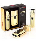 Gold Metal Trimmer & UV Foil Shaver Set - Personal Grooming Kit
