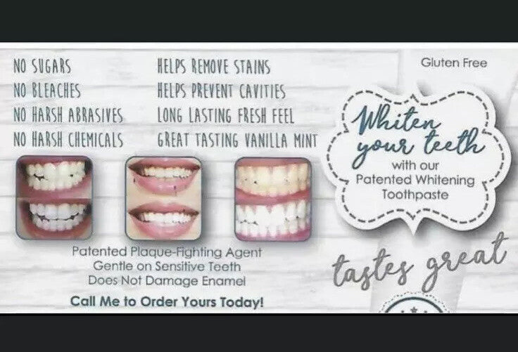 Whitening Fluoride Toothpaste with Vanilla Mint - 3.9 oz, Brighten & Protect