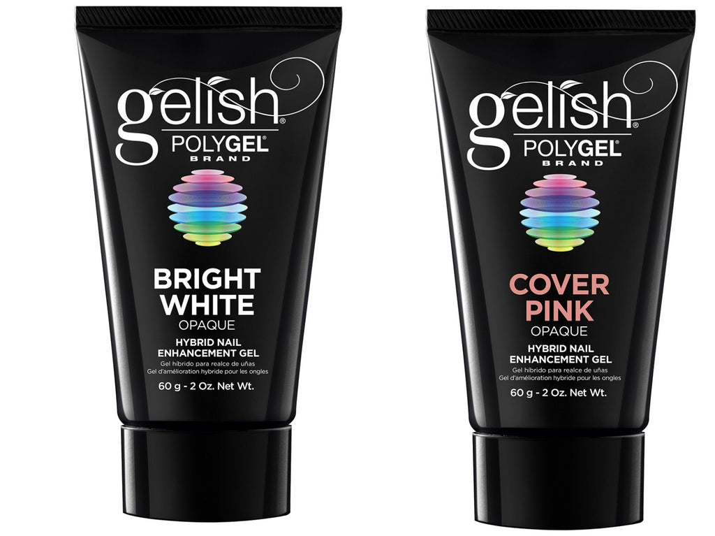 Gelish PolyGel Nail Enhancement Kit 2 oz - Bright White & Cover Pink