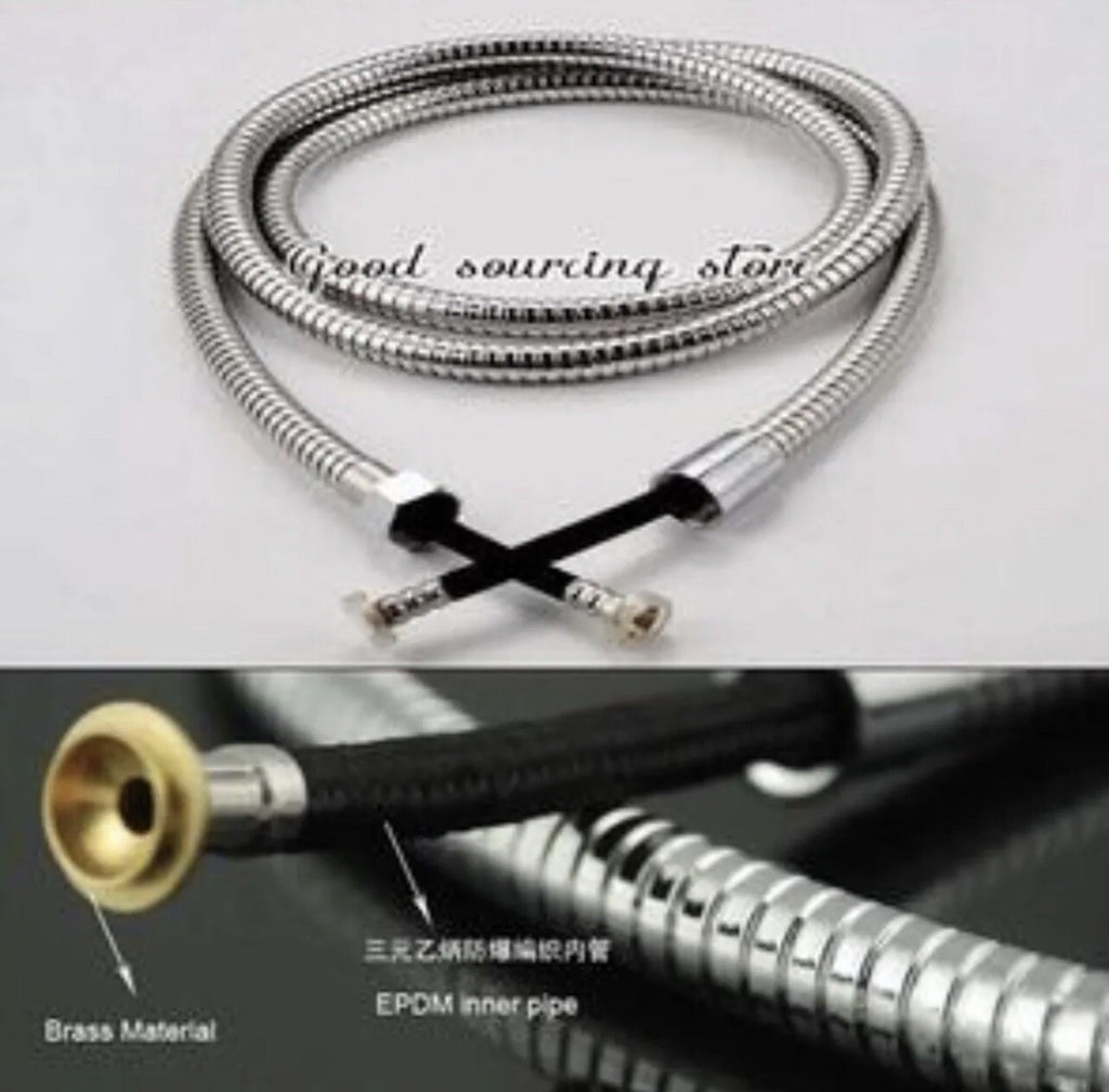 Salon Hair Sink Replacement Chrome Shampoo Bowl with Hose & Sprayer
