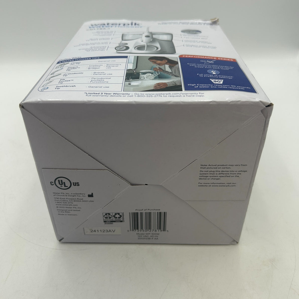 Waterpik Ultra Water Flosser with 10 Settings & 6 Tips - New