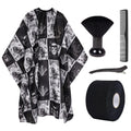 Waterproof Hair Cutting Cape for Barbers and Hairdressers - Professional Salon Cape with Accessories