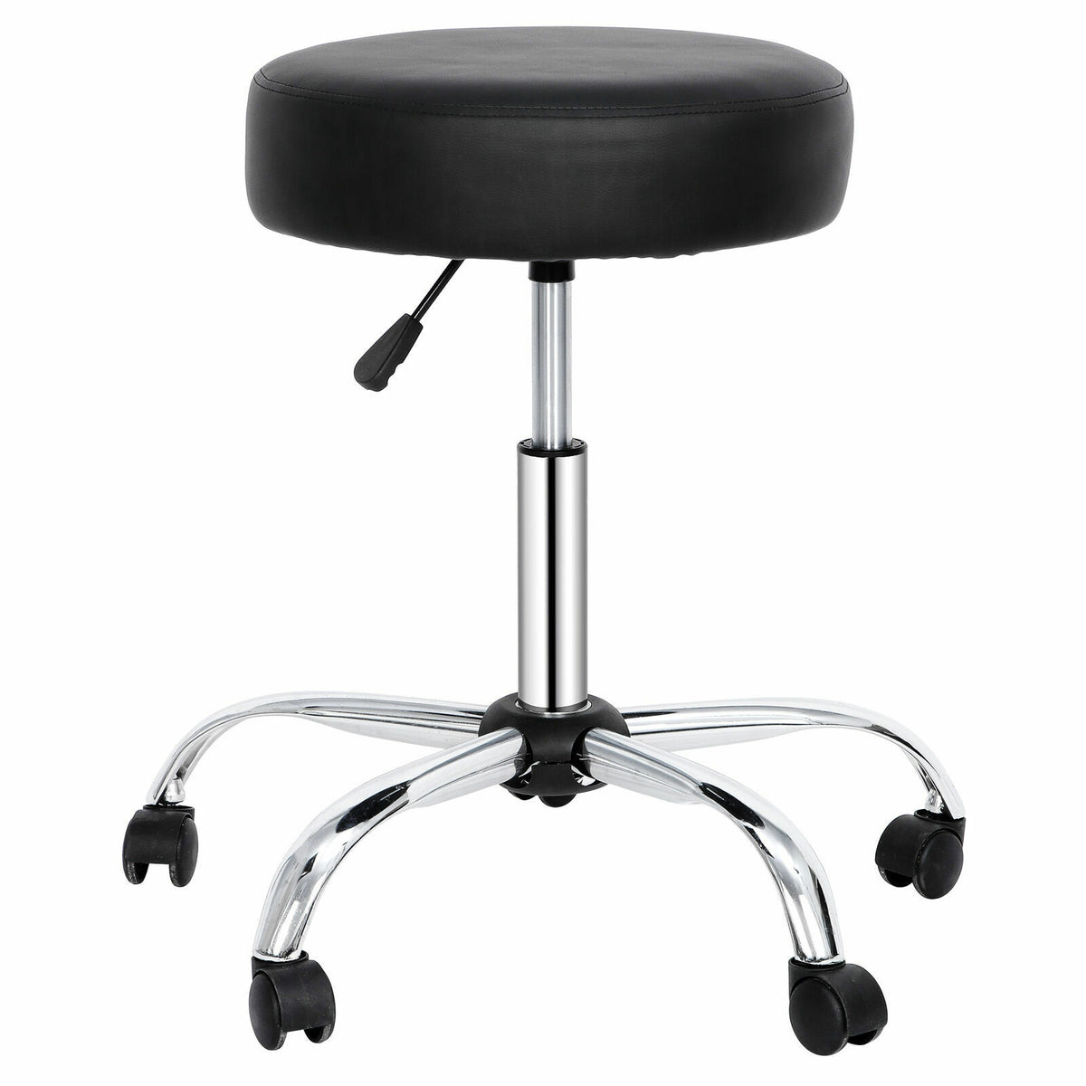 Adjustable Hydraulic Salon & Spa Stool with Swivel & Rolling Base