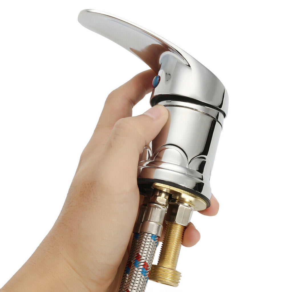 Durable Hot & Cold Faucet Spray Hose Set for Barber Shop Salon Shampoo Sink