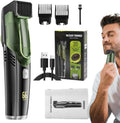 Cordless Waterproof Beard Trimmer with Vacuum and Adjustable Combs
