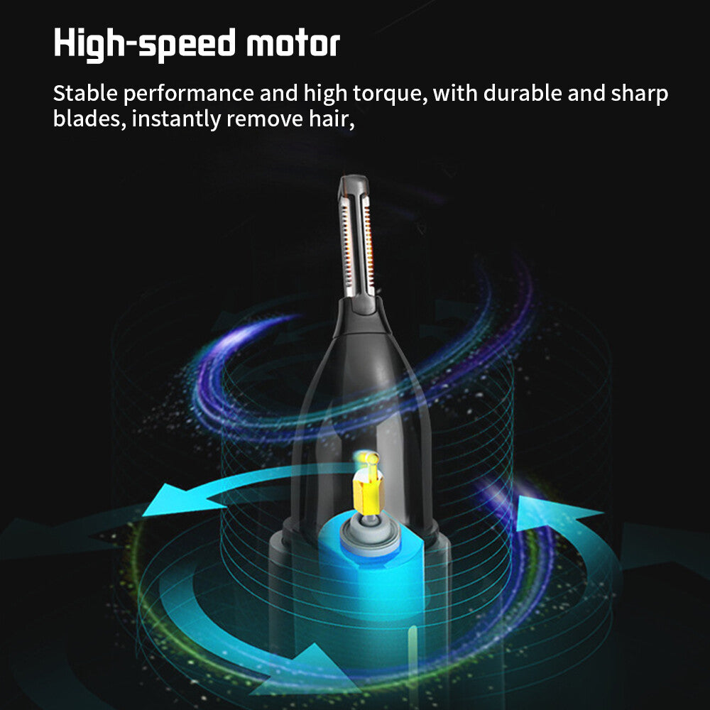 4-in-1 Beard Trimmer Nose & Ear Hair Clippers Set for Men KM-6630