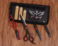 6.5 Inch Professional Hair Cutting & Thinning Scissors Set with Razor & Pouch