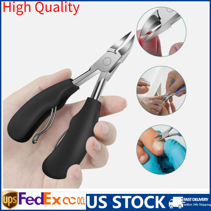 Heavy Duty Toe Nail Clippers for Thick & Ingrown Toenails - Stainless Steel