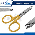 4-Inch Nail Cuticle Scissors Tissue Nipper Manicure Pedicure German Grade