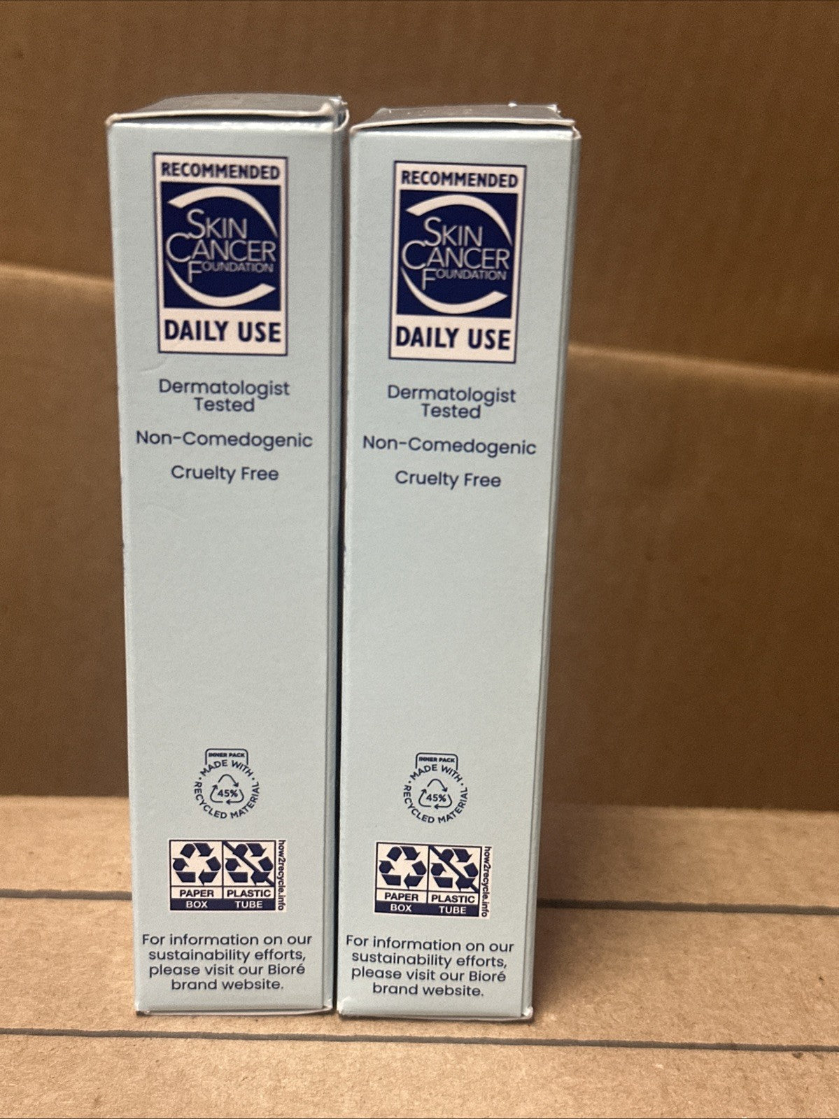 Biore UV Aqua Rich SPF50 Daily Hydrating Facial Moisturizer - 2 Tubes