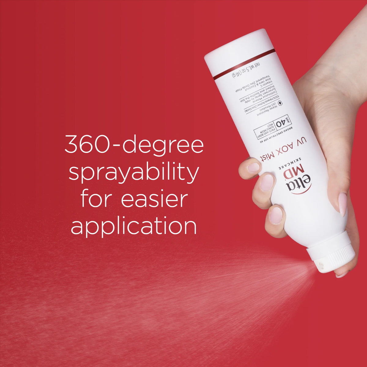 Mineral Sunscreen Mist SPF 40 for Face & Body, Broad Spectrum, 5 oz