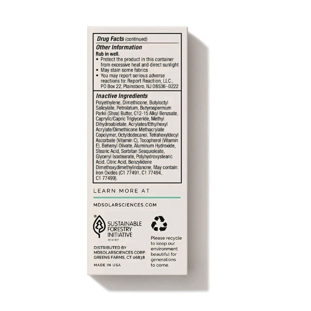 Mineral Sunscreen Stick SPF 40 Tinted Sunscreen SPF 40 Lot of 2