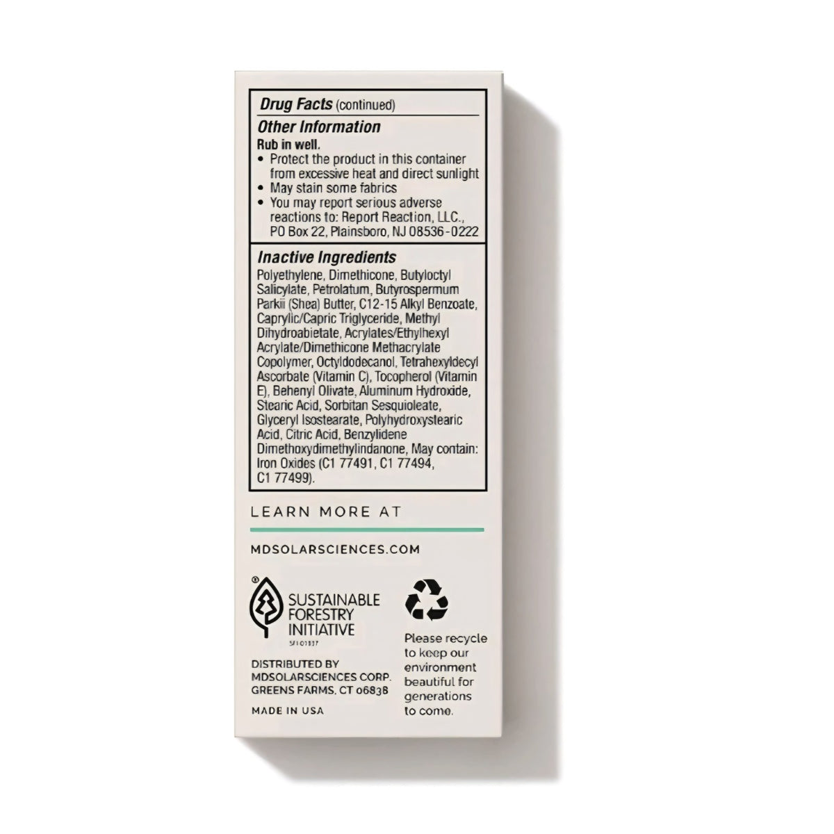 Mineral Sunscreen Stick SPF 40 Tinted Sunscreen SPF 40 Lot of 2