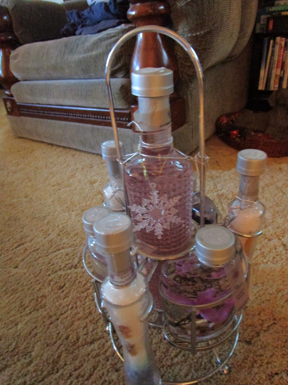 Luxury Bath Salts & Body Oil Gift Set - Fleur Spa Collection, Large