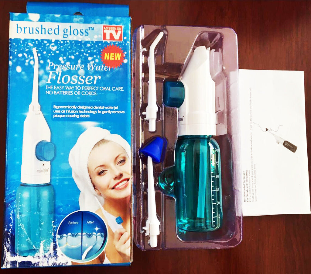 Portable Dental Water Flosser Jet - Cordless Teeth Cleaner for Gum & Debris Removal