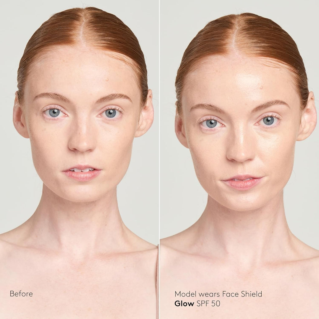 Mineral SPF 50 Face Shield with Glow Finish - Water-Resistant Sun Protection