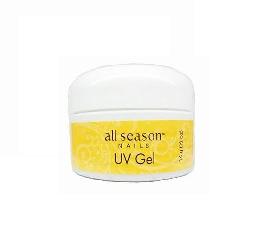 All Season UV Nail Gel Thick & Clear Pink White 0.5 oz - Professional Use