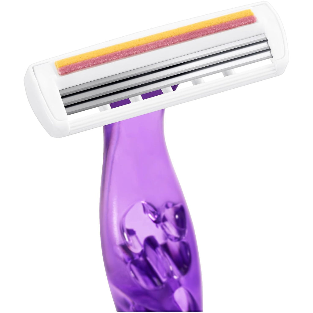 Disposable Razors with Aloe Vera - 3 Blade, 8-Pack for Men & Women