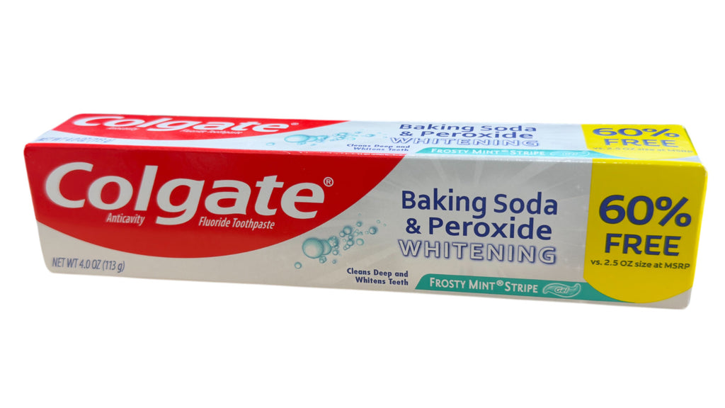 Colgate Baking Soda Peroxide Whitening Toothpaste - Fresh Mint, 4oz, 3 Pack