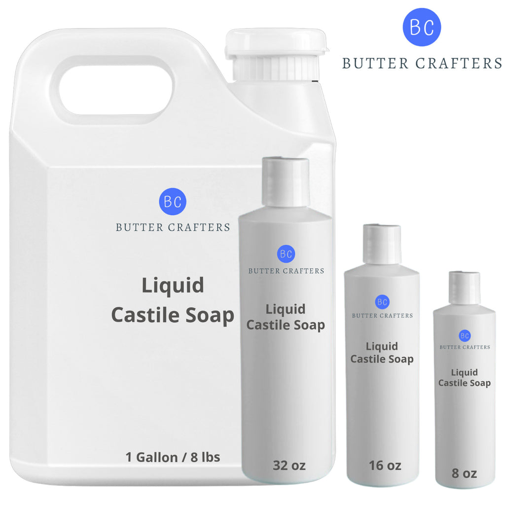 Liquid Castile Soap Unscented | Natural Organic Cleansing Base Bulk