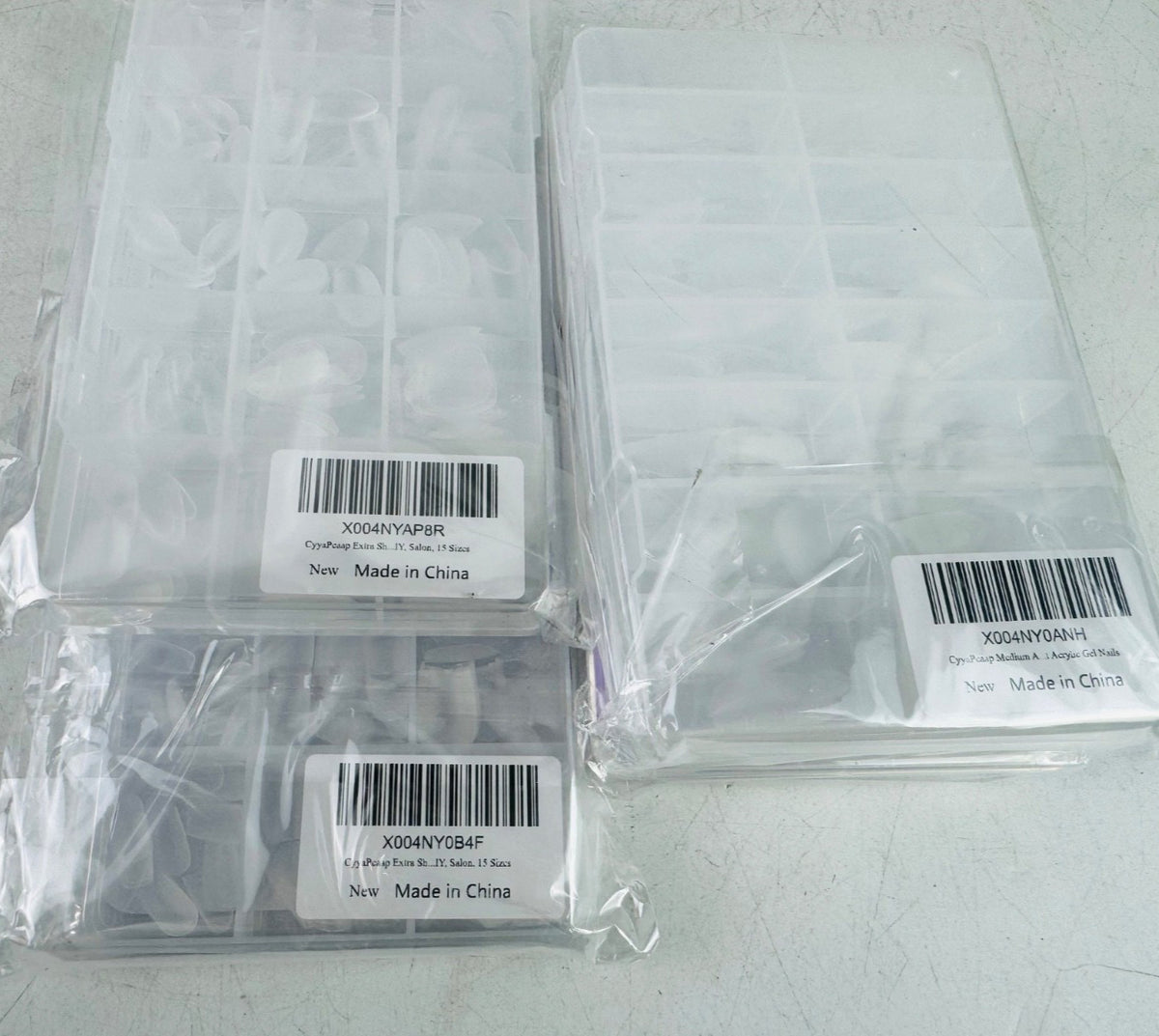 Press On Nail Bundle Lot of 35 - Mixed Sizes & Shapes for Nail Art & Manicure
