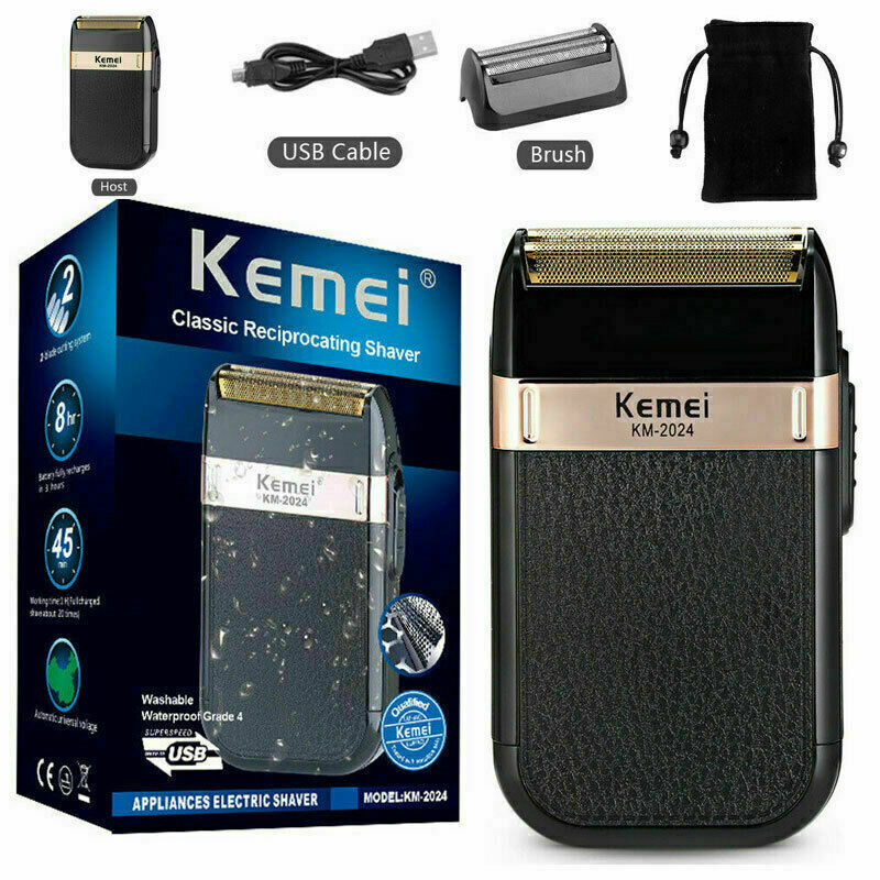 Men's Rechargeable Electric Shaver & Beard Trimmer with Wet & Dry Use