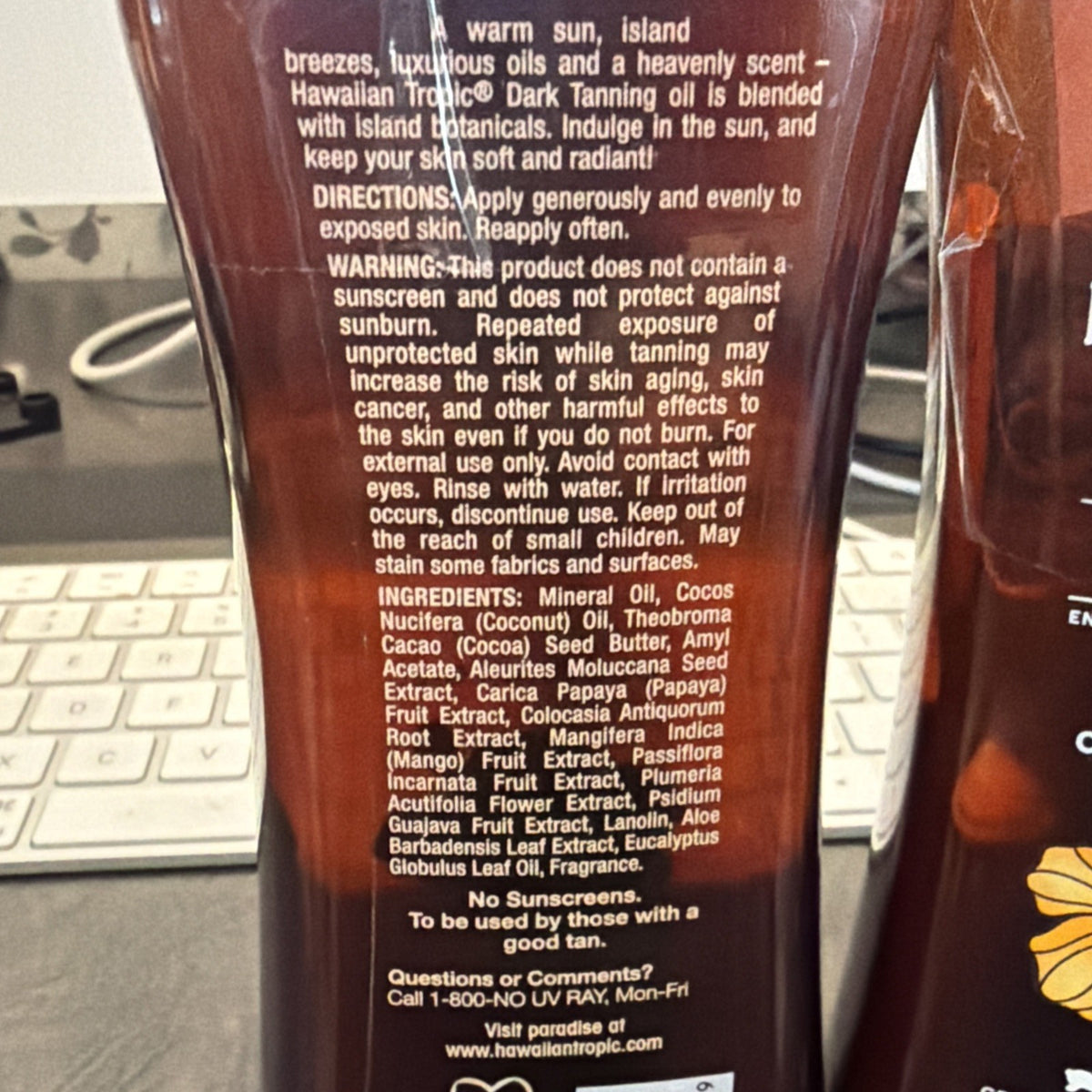 Hawaiian Tropic Dark Tanning Oil Coconut Oil Set - 10.8oz 2 Pack