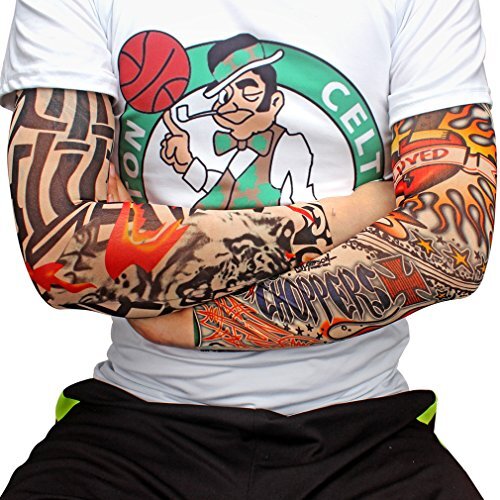 6 Pcs Arm Tattoo Sleeves - Realistic Slip-On Protective Tattoo Covers
