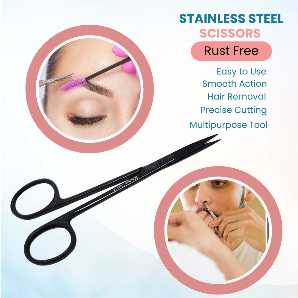 Professional Hair and Facial Grooming Scissors - Multi-Function Salon Shears