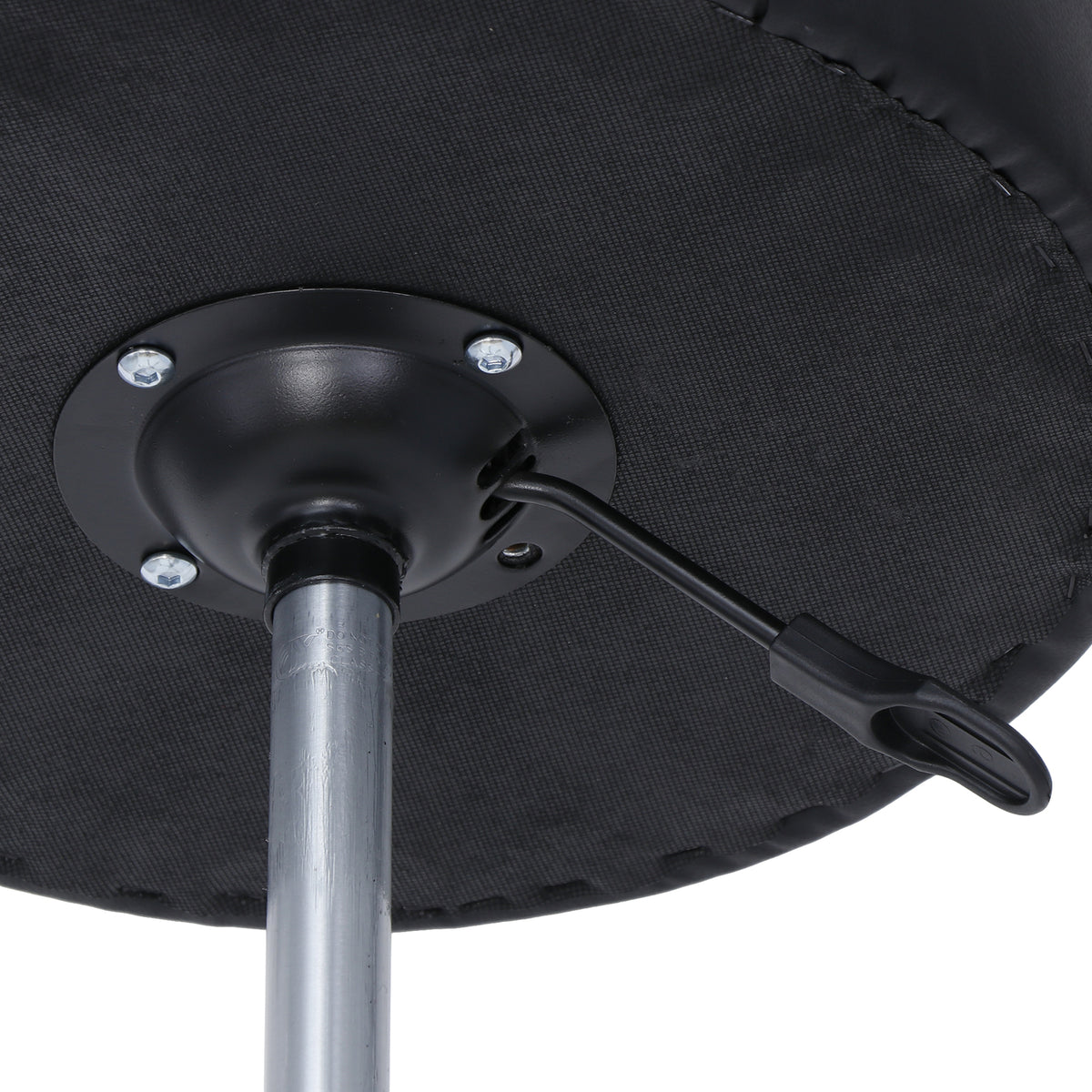 Adjustable Swivel Salon Stool with PU Leather Seat and Five-Star Base