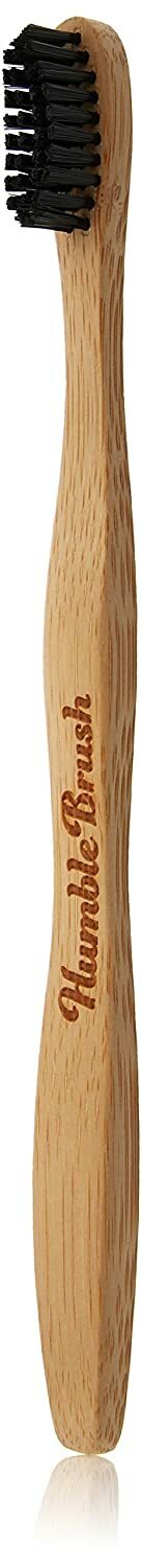 Bamboo Toothbrush Soft Adult Black 6-Pack - Eco-Friendly Oral Care
