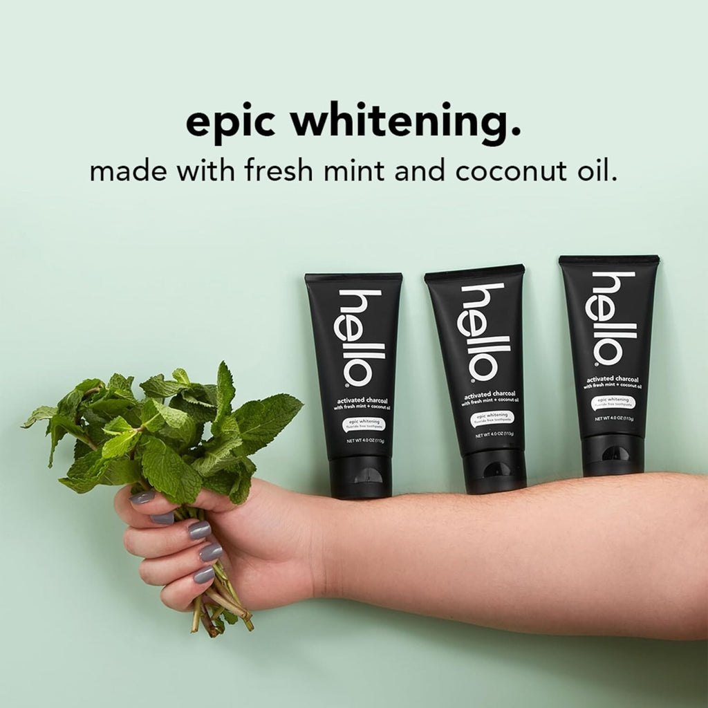 Activated Charcoal Whitening Toothpaste Fluoride-Free Dental Care