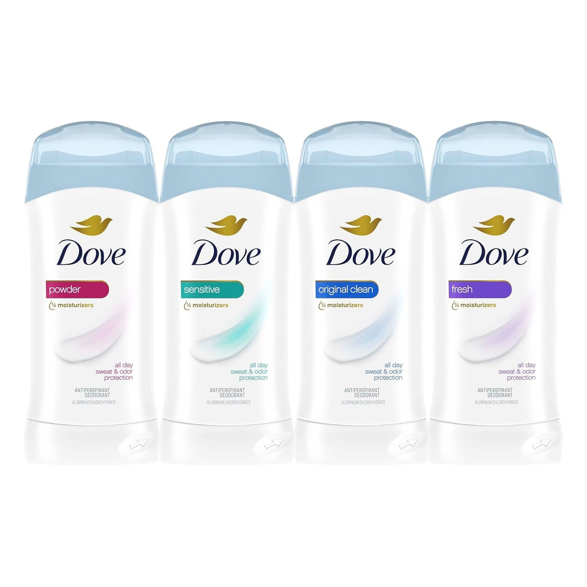 Dove Invisible Solid Antiperspirant Deodorant Stick for Women - 2.6 oz Pack of 2