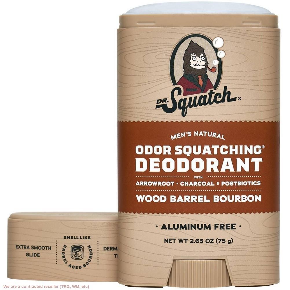 Natural Men's Deodorant Wood Barrel Bourbon 2.65oz - Aluminum-Free