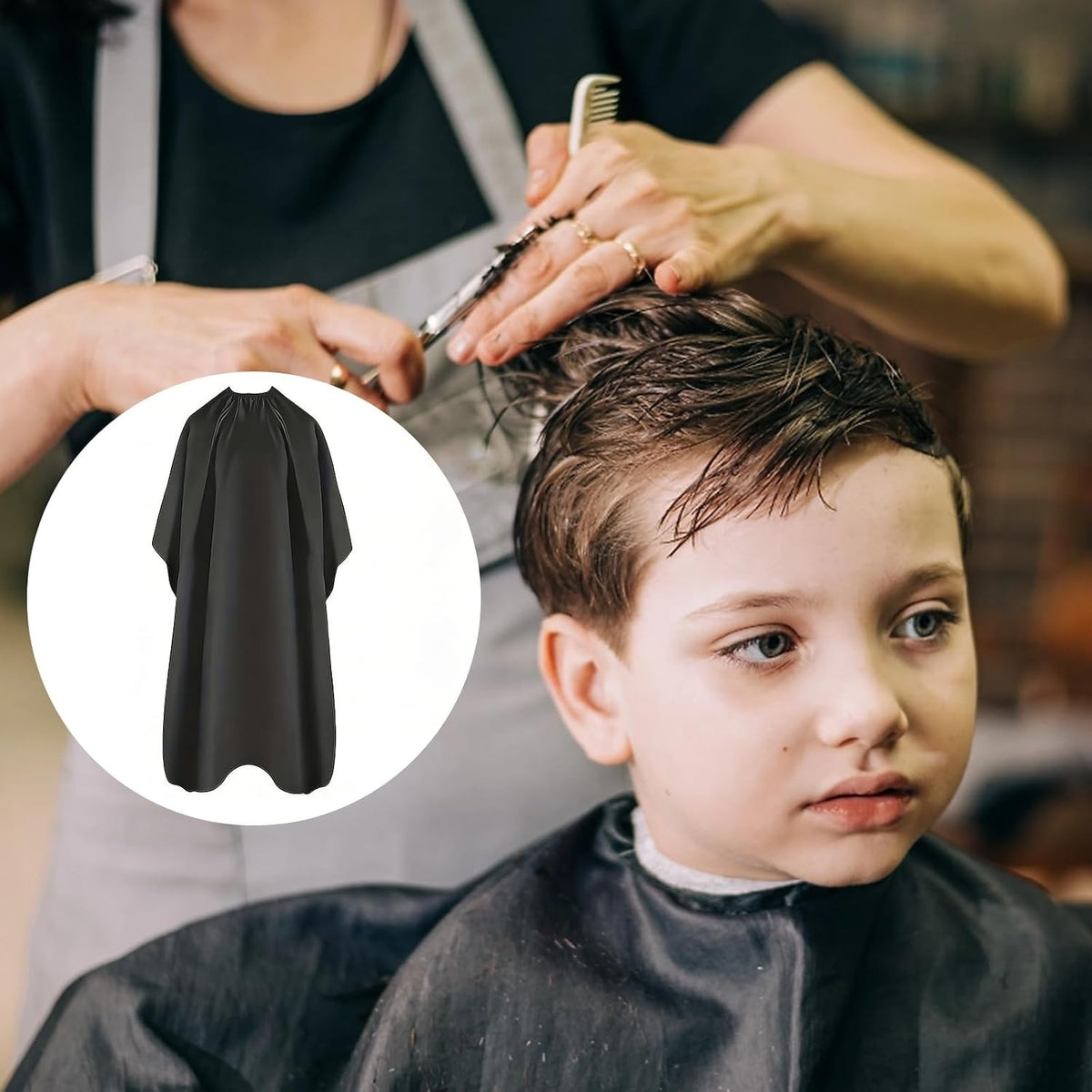 Professional Hair Cutting Cape for Men Women - Salon & Home Use