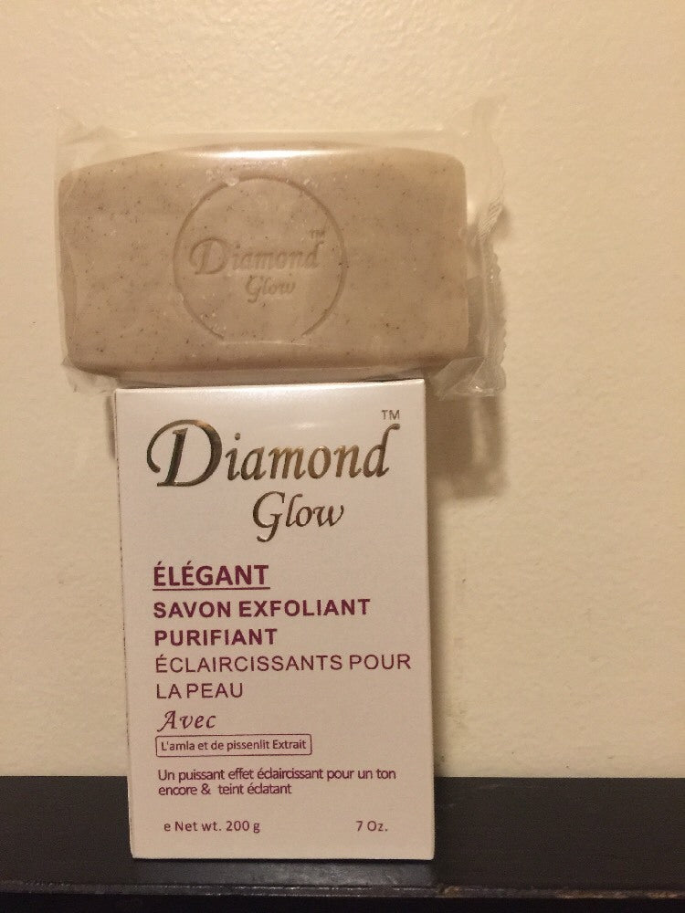 Diamond Glow Exfoliating Purifying Bar Soap for All Skin Types 200g