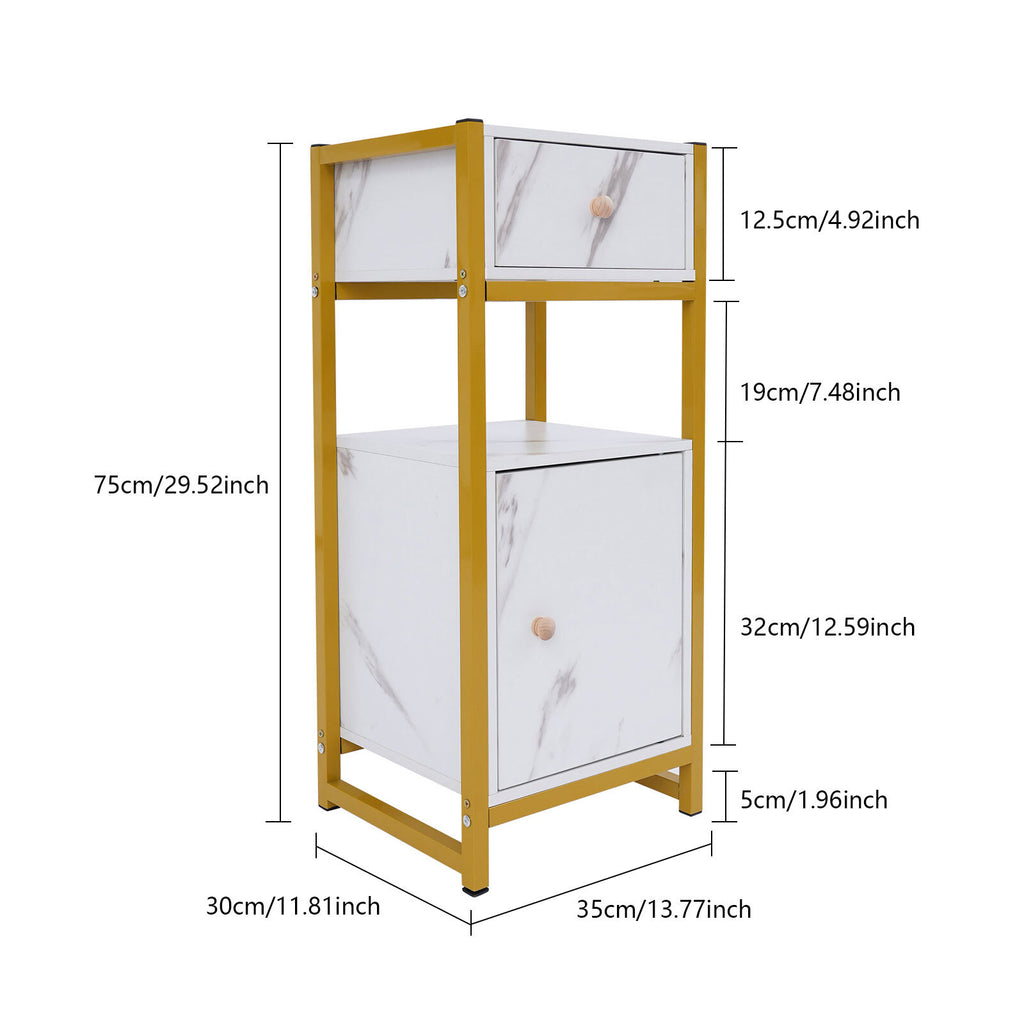 Hair Tool Rack with Drawer and Storage Cabinet for Barber Shop