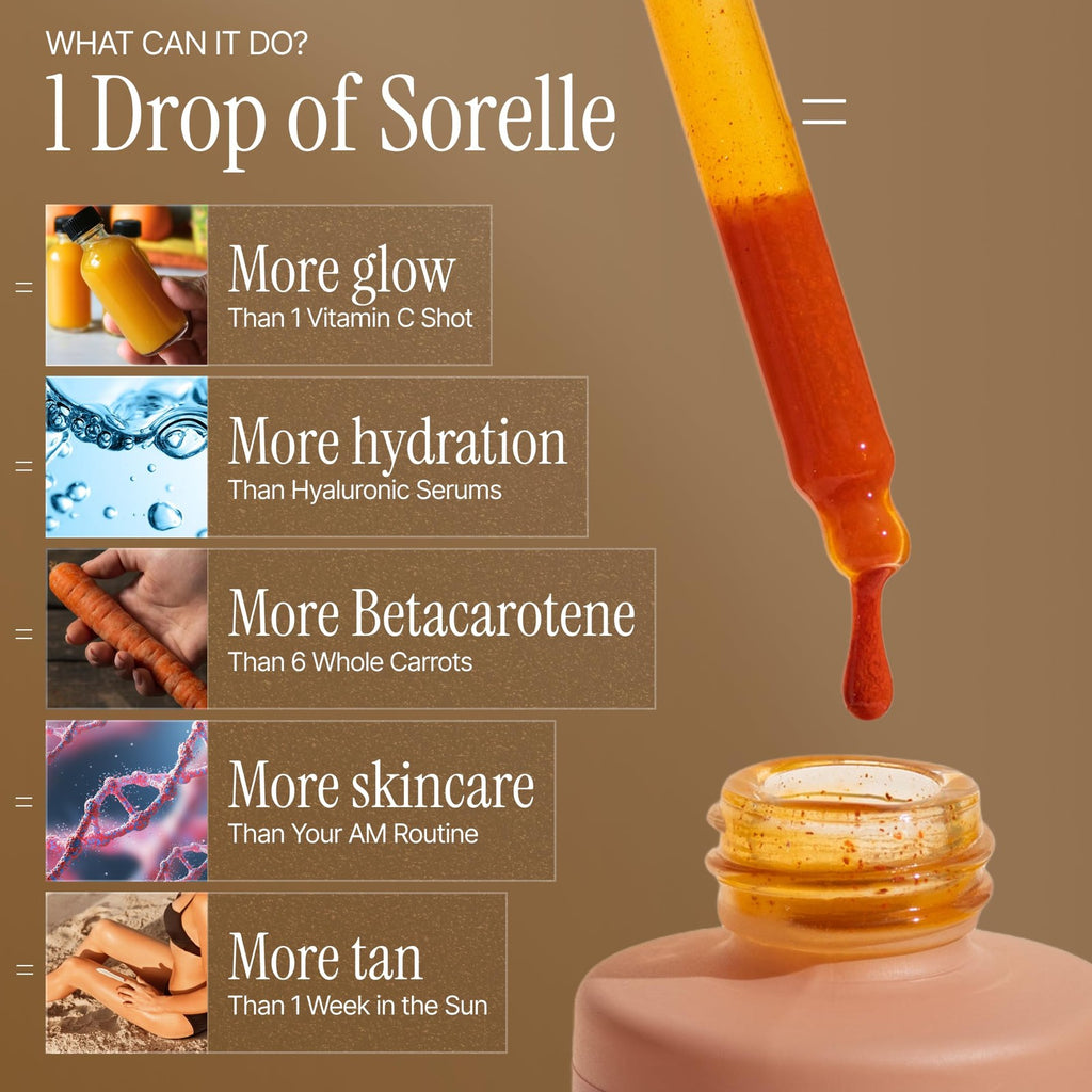 Drinkable Sunless Tanning Drops - Natural, Vegan, Gradual Glow 50ML