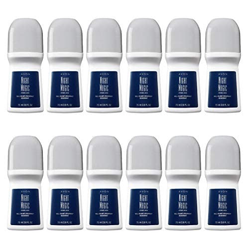 Avon Night Magic Roll-On Anti-Perspirant Deodorant 2.6 oz 12-Pack