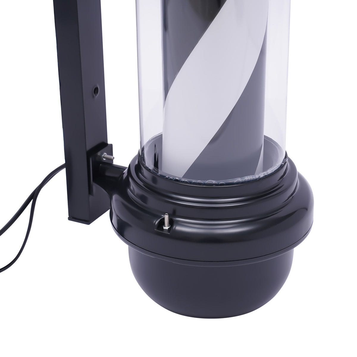 LED Barber Shop Sign Light Wall Lamp Rotating Barber Pole for Hair Salon