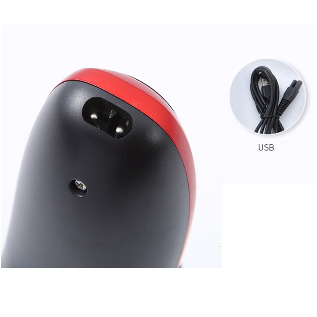 Men Waterproof Rotary Electric Shaver and Trimmer - Cordless Wet Dry 3D Shaving